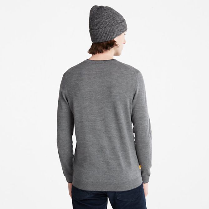 Мъжки пуловер Nissitissit River Merino Wool Sweater for Men in Grey TB0A2BG4U14 03