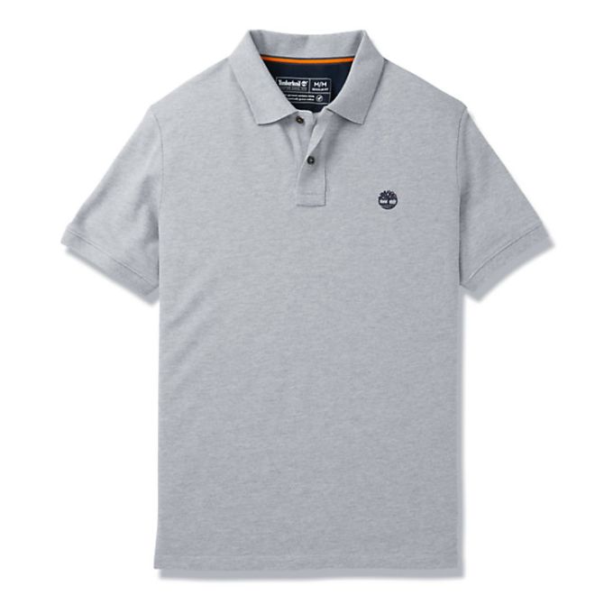 Мъжка тениска Millers River Organic Cotton Polo Shirt for Men in Grey TB0A2BNM052 01