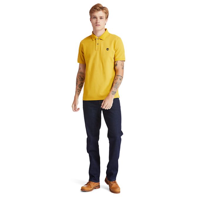 Мъжка тениска Millers River Organic Cotton Polo Shirt for Men in Yellow TB0A2BNM311 01