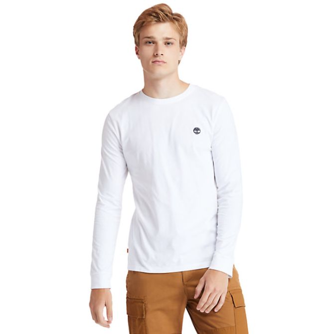 Мъжка блуза Dunstan River LS T-Shirt for Men in White TB0A2BQ3100 02