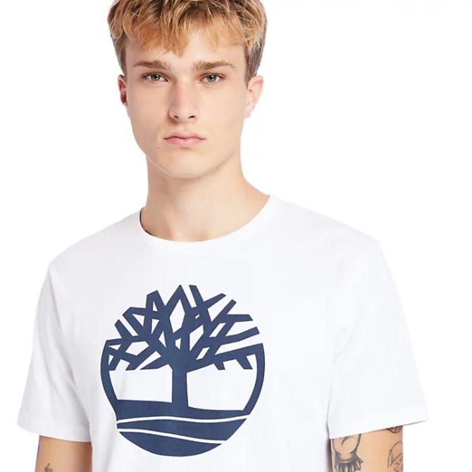 Мъжка тениска Kennebec River Tree Logo T-shirt for Men in White TB0A2C2R100 05