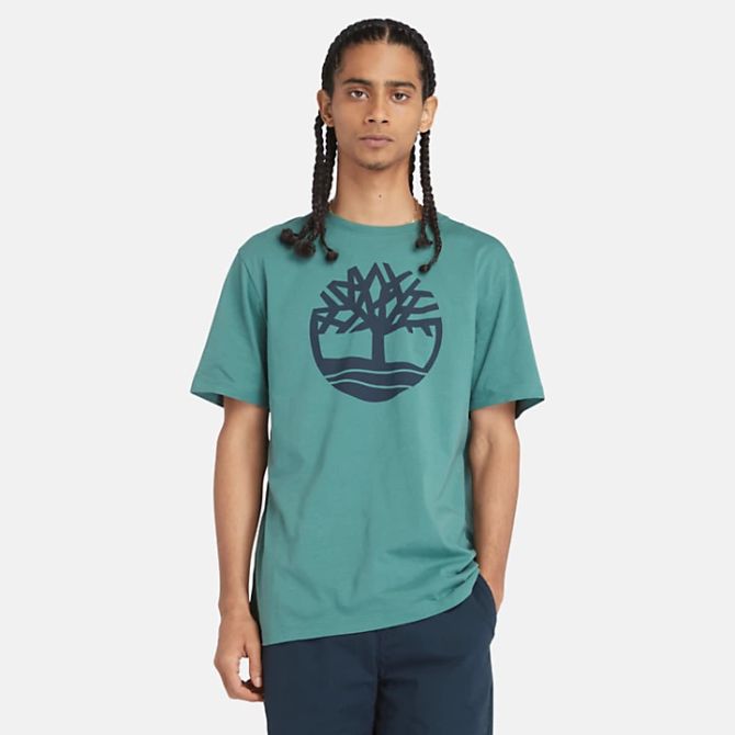 Мъжка тениска Kennebec River Tree Logo T-Shirt for Men in Teal TB0A2C2RCL6 01