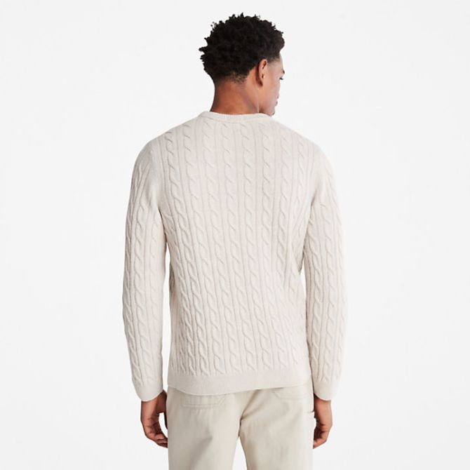 Мъжки пуловер Phillips Brook Cable-knit Crew Jumper for Men in Grey TB0A2CEQCY2 02