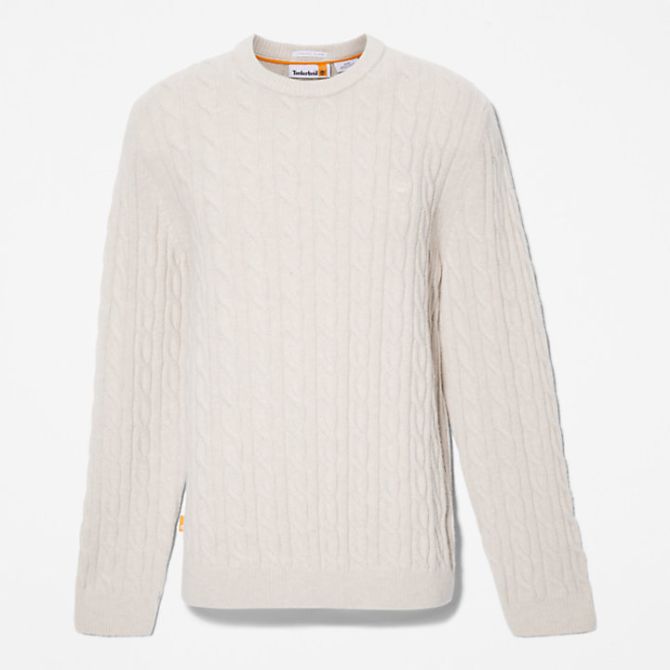 Мъжки пуловер Phillips Brook Cable-knit Crew Jumper for Men in Grey TB0A2CEQCY2 01