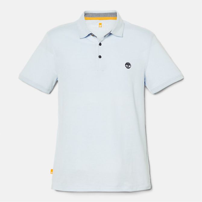 Мъжка тениска Baboosic Brook Slim-Fit Oxford Polo for Men in Light Blue TB0A2DJ5940 03