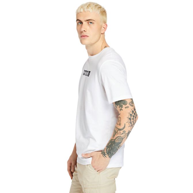 Мъжка тениска Brand Carrier Mini Logo T-Shirt for Men in White TB0A2DM8100 02