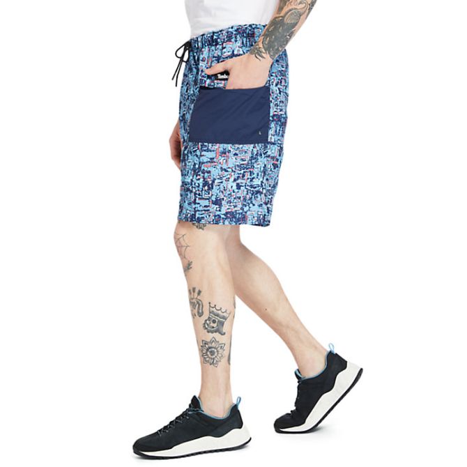 Мъжки шорти Printed Trail Shorts for Men in Blue TB0A2DUEBK9 02