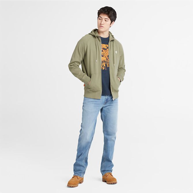 Мъжко горнище Exeter Loopback Hoodie for Men in Light Green TB0A2F6Y590 02