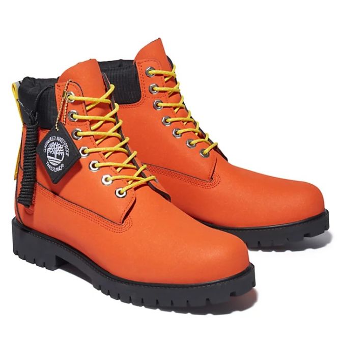 Мъжки обувки Timberland® Heritage 6 Inch Winter Boot for Men in Orange Helcor® TB0A2F7M845 02