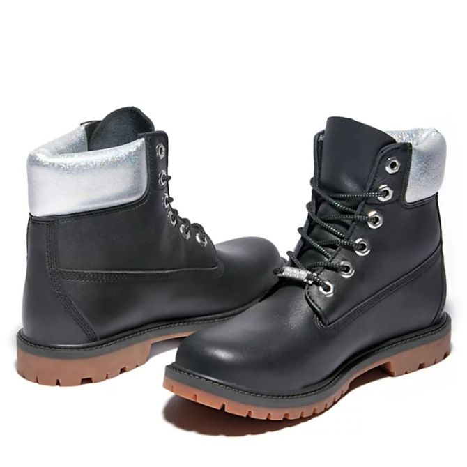 Дамски боти Timberland® Heritage 6 Inch Boot for Women in Black/Silver TB0A2M8G015 06