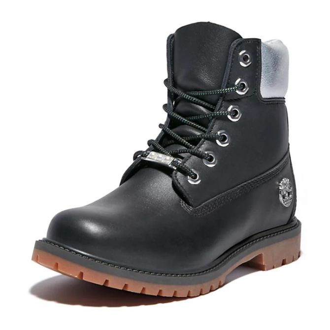 Дамски боти Timberland® Heritage 6 Inch Boot for Women in Black/Silver TB0A2M8G015 09