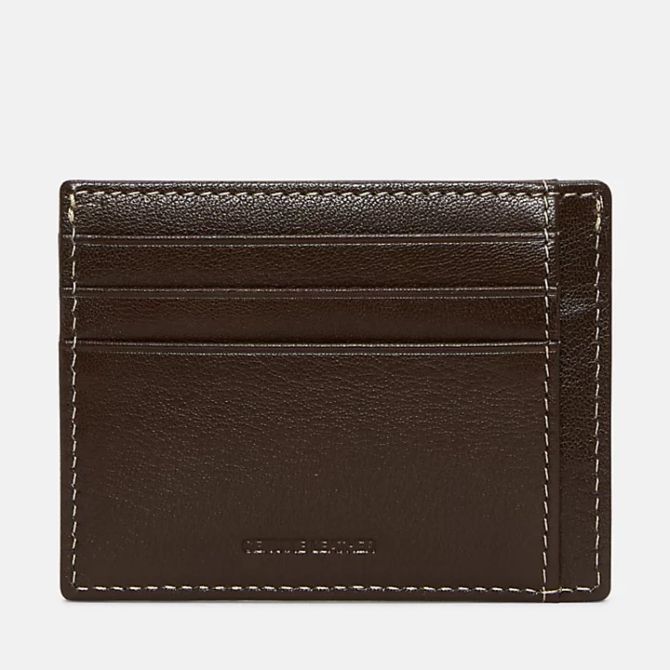 Мъжки картодържател Milled Card Wallet for Men in Brown TB0A2MMX214 02