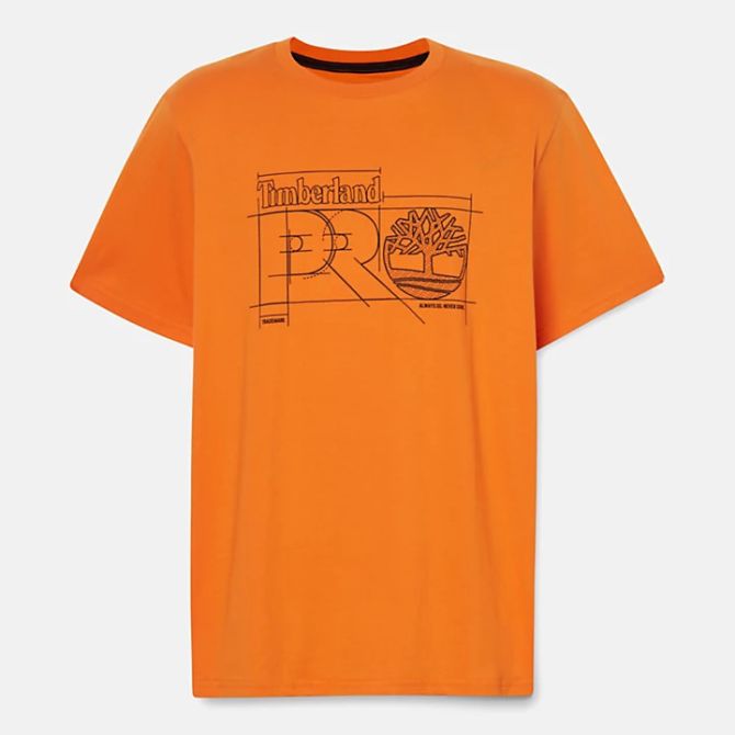 Мъжка тениска Timberland PRO® Innovation Blueprint T-Shirt for Men in Orange TB0A5MPXD67 06