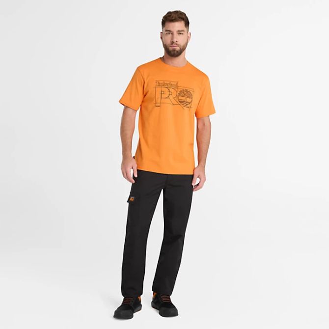 Мъжка тениска Timberland PRO® Innovation Blueprint T-Shirt for Men in Orange TB0A5MPXD67 02