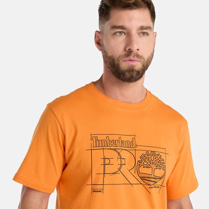Мъжка тениска Timberland PRO® Innovation Blueprint T-Shirt for Men in Orange TB0A5MPXD67 03