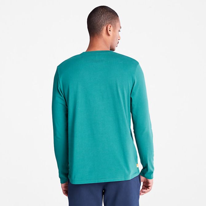 Мъжка тениска с дълъг ръкав Photographic Print LS T-Shirt for Men in Green TB0A5RKVCY4 03