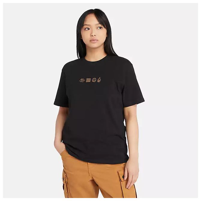Унисекс тениска Lunar New Year Short Sleeve Graphic T-Shirt in Black TB0A5TCQ001 03