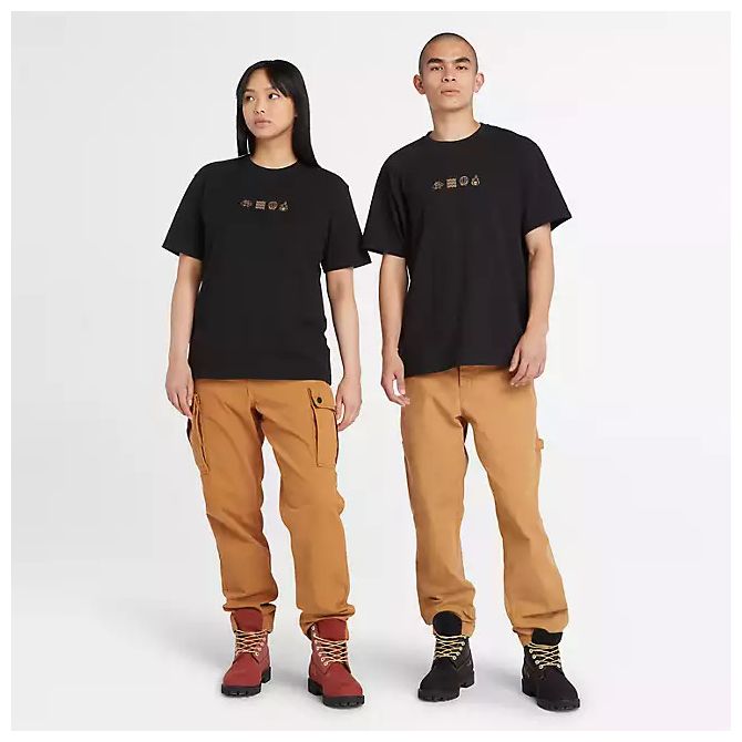 Унисекс тениска Lunar New Year Short Sleeve Graphic T-Shirt in Black TB0A5TCQ001 02