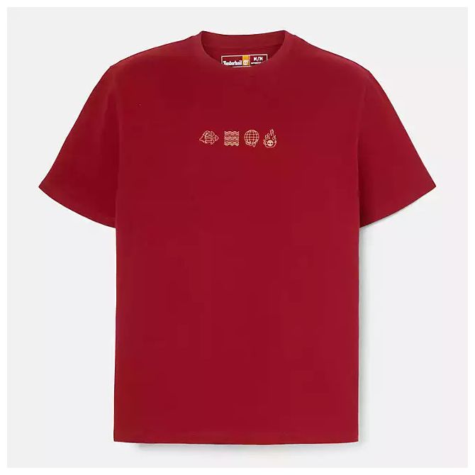 Унисекс тениска Lunar New Year Short Sleeve Graphic T-Shirt in Red TB0A5TCQ620 05