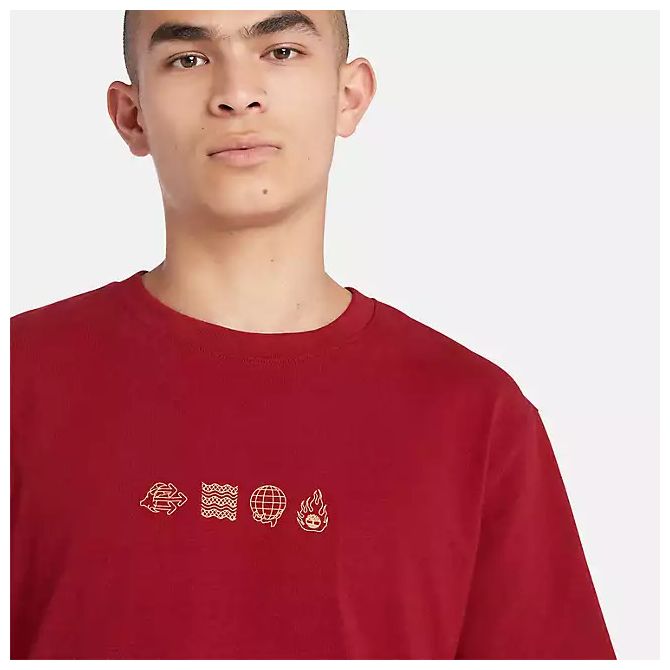 Унисекс тениска Lunar New Year Short Sleeve Graphic T-Shirt in Red TB0A5TCQ620 04