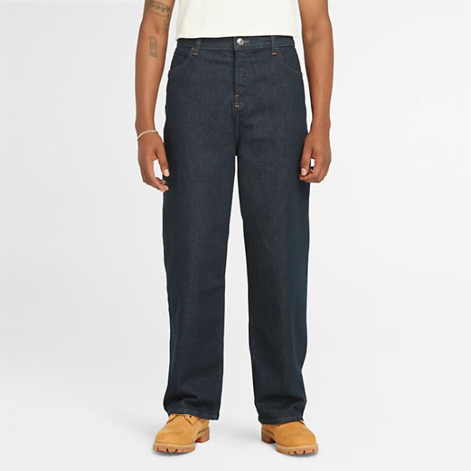 Мъжки дънки Relaxed Denim Trousers With Refibra™ Technology For Men in Navy TB0A5TNFH87 01