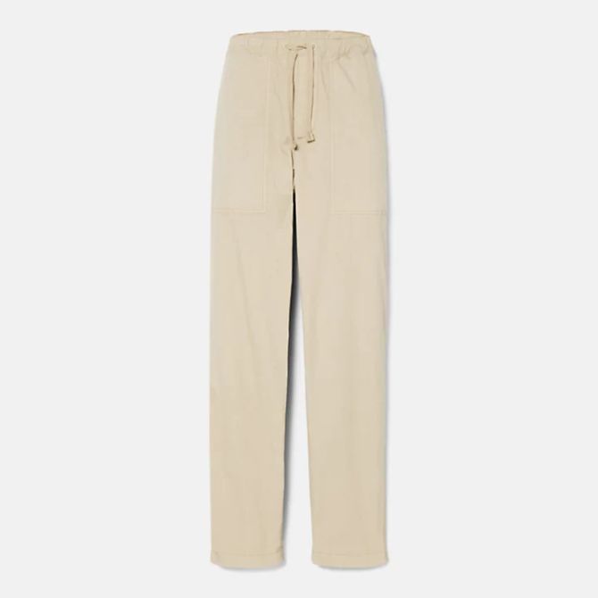 Мъжки панталон Garment Dye Poplin Jogger Trousers for Men in Beige TB0A5TU3DH4 03