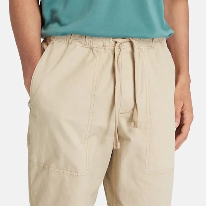 Мъжки панталон Garment Dye Poplin Jogger Trousers for Men in Beige TB0A5TU3DH4 05