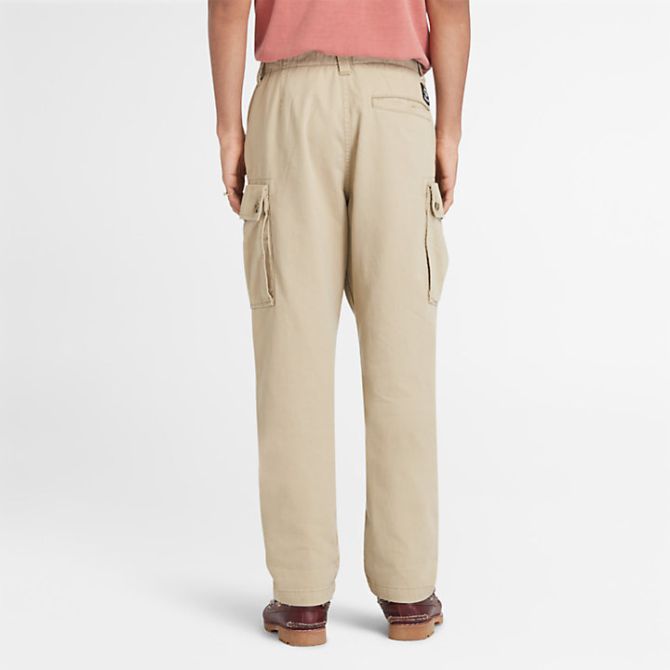 Мъжки панталон Twill Cargo Trousers for Men in Beige TB0A5TVYDH4 03