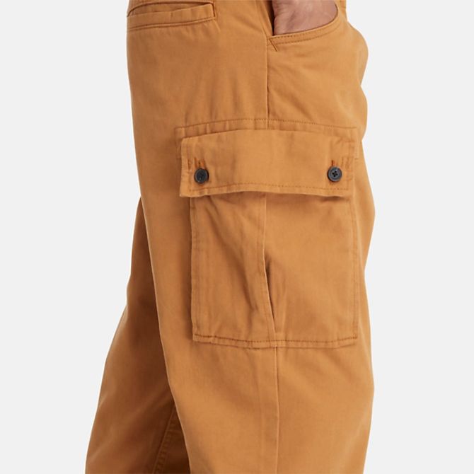 Мъжки панталон Twill Cargo Trousers for Men in Dark Yellow TB0A5TVYP47 03