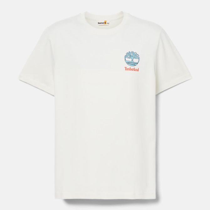 Мъжка тениска Back Graphic T-Shirt for Men in White TB0A5UDYCM9 04