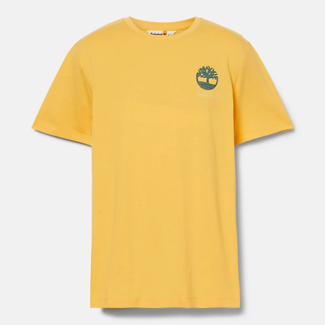Мъжка тениска Back Graphic T-Shirt for Men in Yellow TB0A5UDYEG4 04