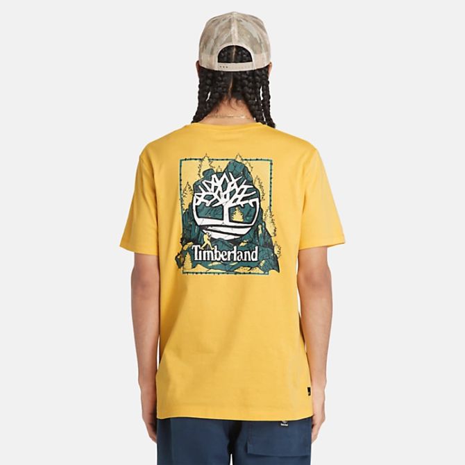 Мъжка тениска Back Graphic T-Shirt for Men in Yellow TB0A5UDYEG4 01