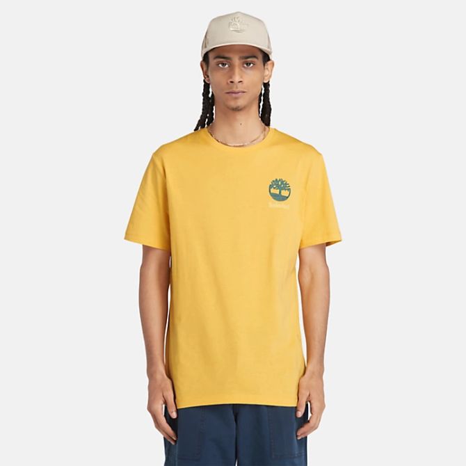 Мъжка тениска Back Graphic T-Shirt for Men in Yellow TB0A5UDYEG4 05