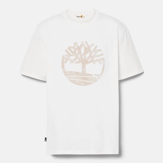 Мъжка тениска Garment Dye Logo Graphic T-Shirt for Men in White TB0A5UEKCR3 05