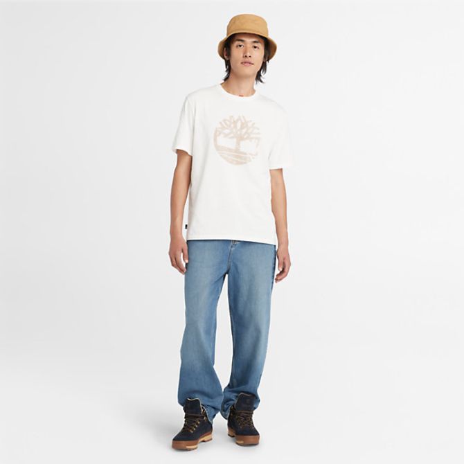 Мъжка тениска Garment Dye Logo Graphic T-Shirt for Men in White TB0A5UEKCR3 02