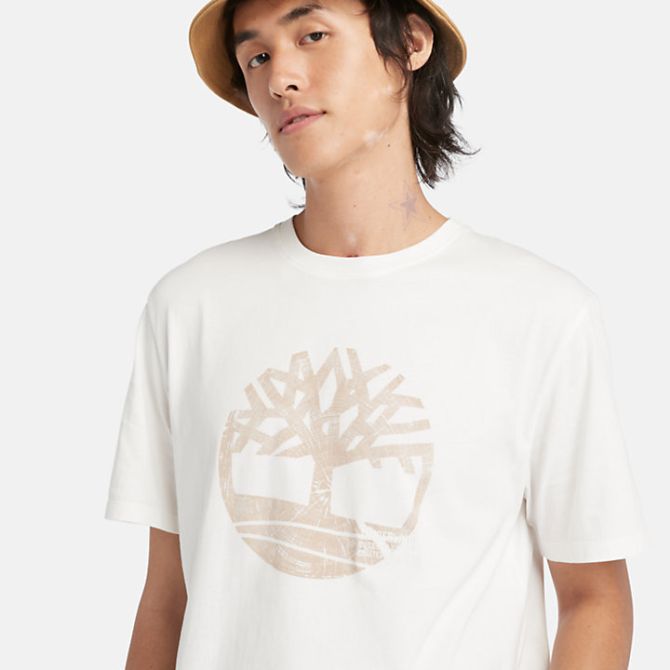 Мъжка тениска Garment Dye Logo Graphic T-Shirt for Men in White TB0A5UEKCR3 03