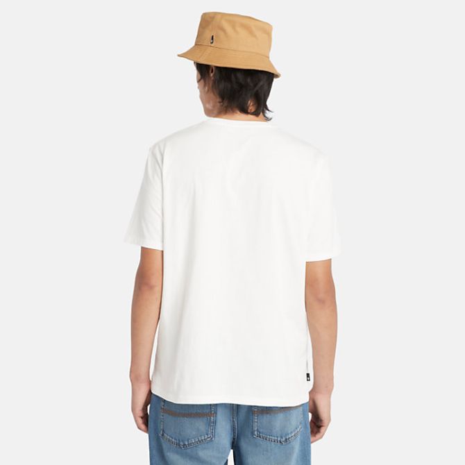 Мъжка тениска Garment Dye Logo Graphic T-Shirt for Men in White TB0A5UEKCR3 04