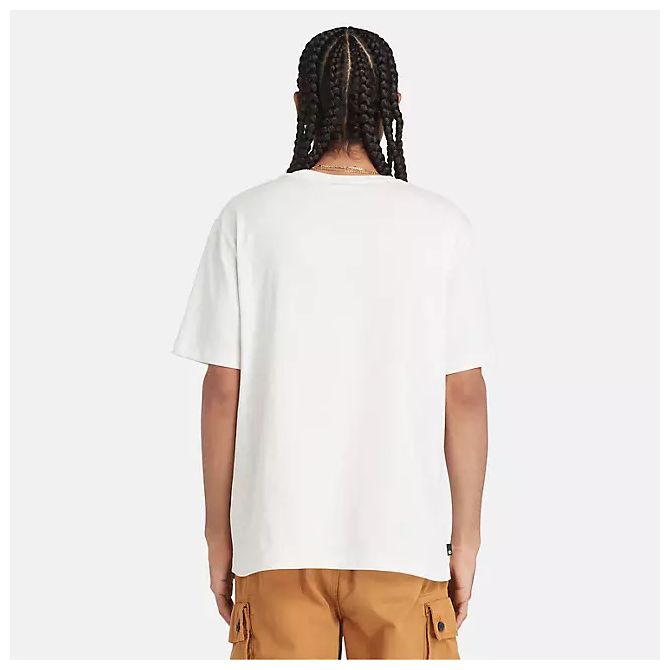 Мъжка тениска Men's Short Sleeve Mountain Logo Slub T-Shirt in White TB0A5UFUCM9 02