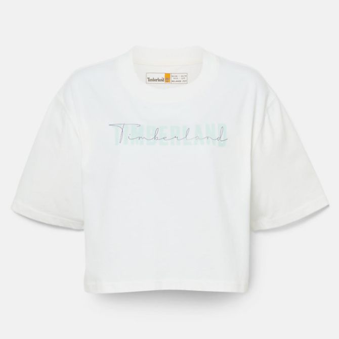 Дамска тениска Cropped T-Shirt for Women in White TB0A5VS3100 01