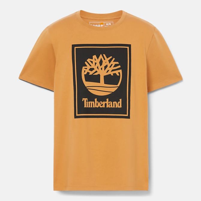 Мъжка тениска Block Logo T-Shirt for Men in Dark Yellow TB0A5WQQP57 05