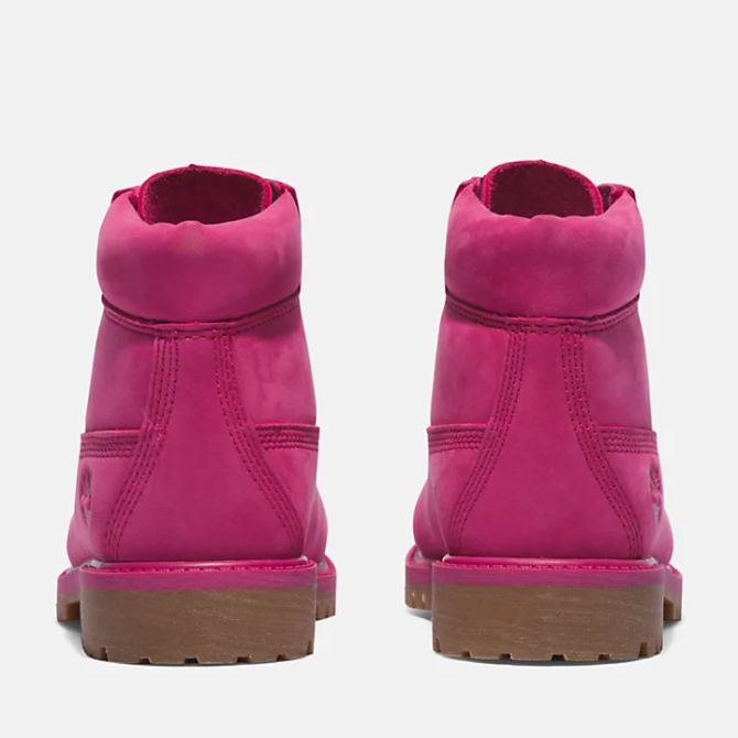 Юношески боти Timberland® 50th Edition Premium 6-Inch Waterproof Boot for Junior in Dark Pink TB0A64J5A46 04
