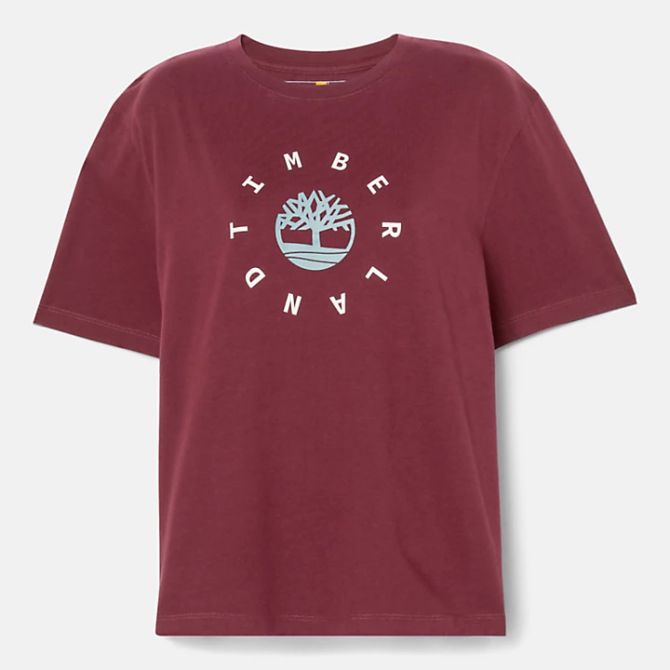 Дамска тениска Seasonal Logo T-Shirt for Women in Burgundy TB0A6HQ5I30 06