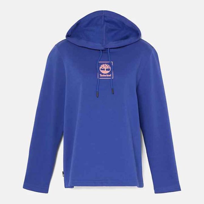 Дамско горнище Small Stack Logo Hoodie for Women in Blue TB0A6HSNDZ5 04