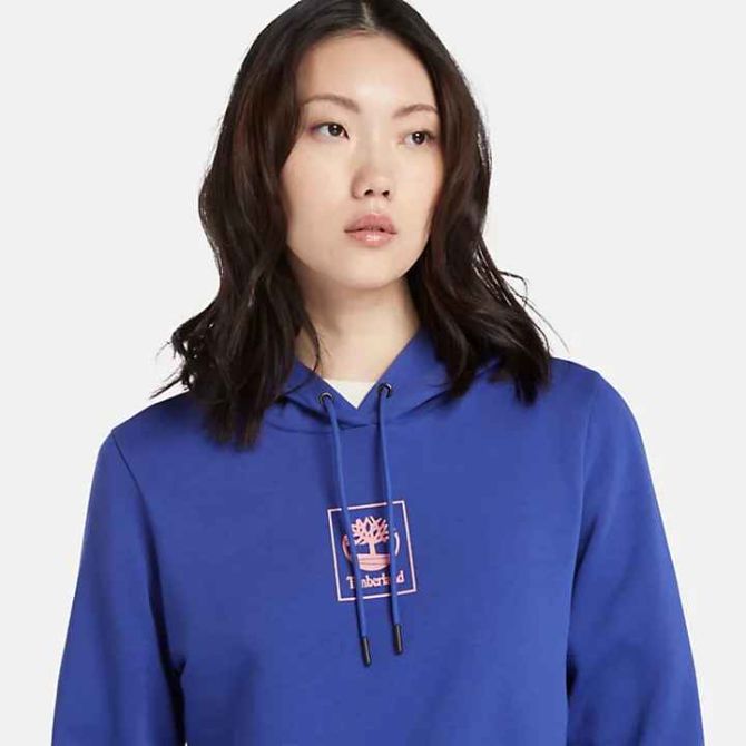 Дамско горнище Small Stack Logo Hoodie for Women in Blue TB0A6HSNDZ5 01
