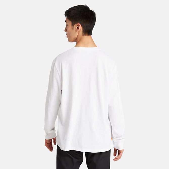 Мъжка тениска с дълъг ръкав Ski School LS T-Shirt in White TB0A6JK9100 04