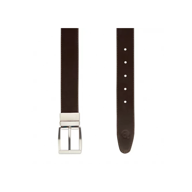 Мъжки колан Reversible Leather Belt for Men in Dark Brown/Black TB0A1BXX968 02