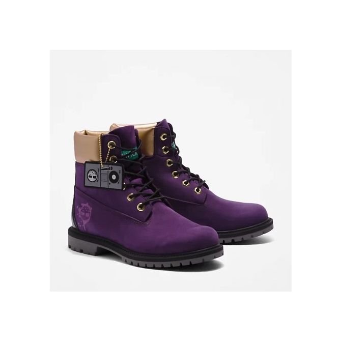 Дамски обувки Timberland® Heritage 6 Inch Hip Hop Royalty Waterproof Boot for Women in Dark Purple TB0A5NCH527 02