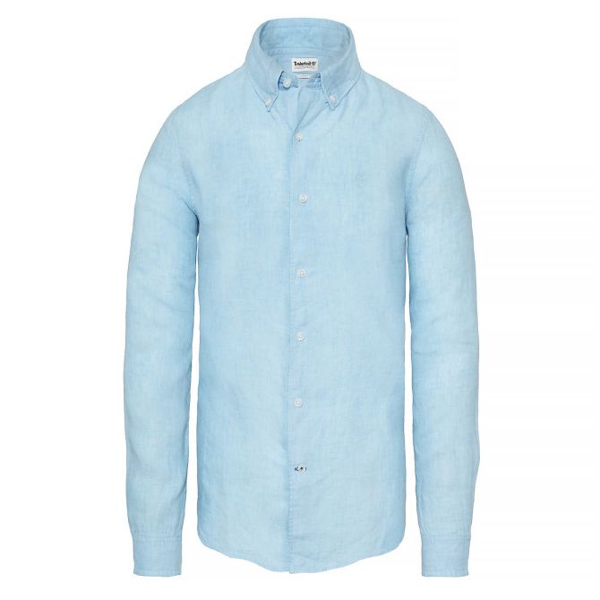 Мъжка риза Mill River Linen Shirt Blue 1KTEI70 01