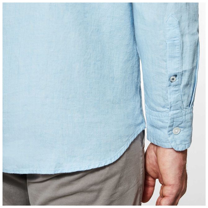 Мъжка риза Mill River Linen Shirt Blue 1KTEI70 06