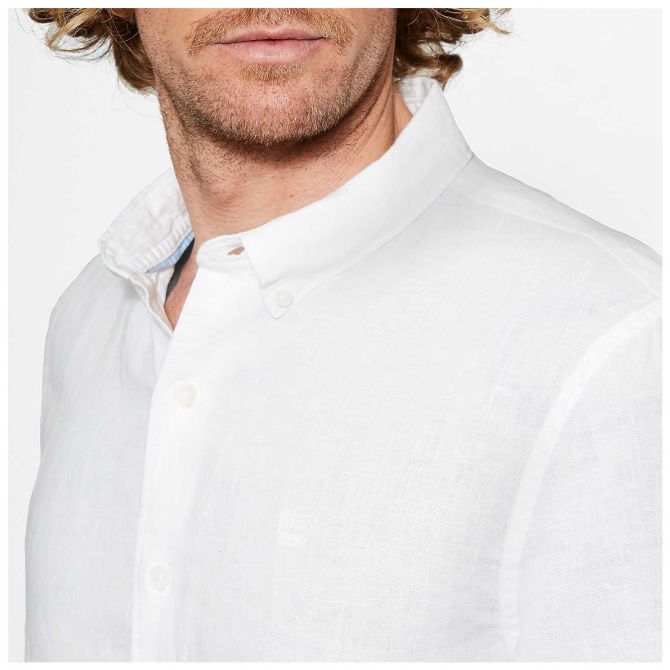 Мъжка риза Mill River Linen Shirt White A1KTEK93 04